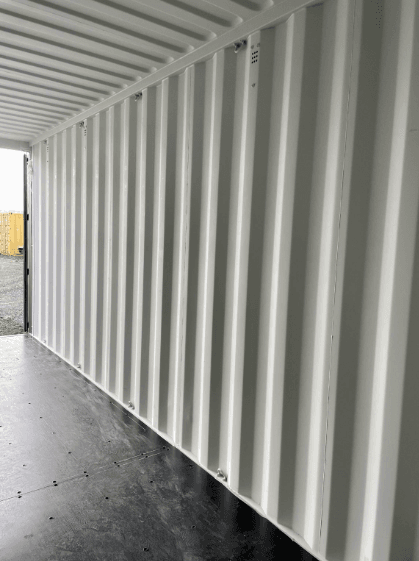 20ft Light Grey One Trip Shipping Container - Image 6
